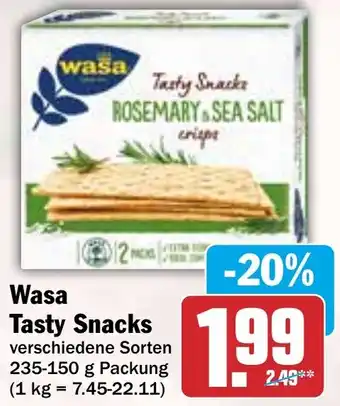 HIT Wasa Tasty Snacks Angebot