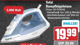 HIT Tefal Dampfbügeleisen Angebot