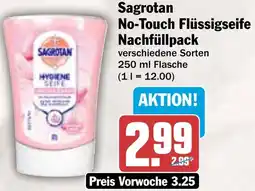 HIT Sagrotan No-Touch Flüssigseife Nachfüllpack Angebot