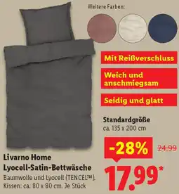 Lidl Livarno Home Lyocell-Satin-Bettwäsche Angebot