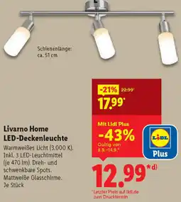 Lidl Livarno Home LED-Deckenleuchte Angebot