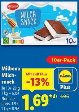 Lidl Milbona Milchsnack Angebot