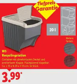 Lidl W5 Recyclingstation Angebot