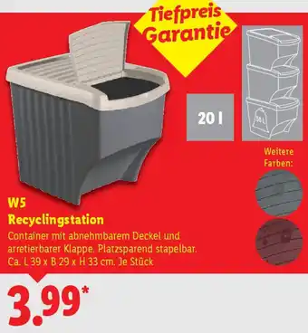 Lidl W5 Recyclingstation Angebot