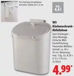 Lidl W5 Küchenschrank Abfalleimer Angebot