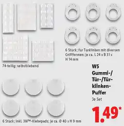 Lidl W5 Gummi-/ Tür-/Türklinken Puffer Angebot