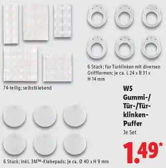Lidl W5 Gummi-/ Tür-/Türklinken Puffer Angebot
