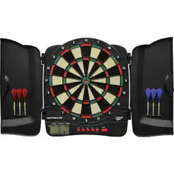 Netto Marken-Discount Carromco ELEKTRONIK DART KABINETT PANTHERA-301, 4-LOCH ABSTAND Angebot