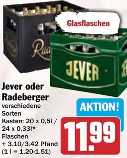 HIT Jever oder Radeberger Angebot