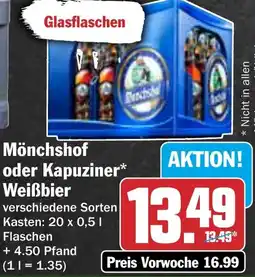 HIT Mönchshof oder Kapuziner Weißbier Angebot