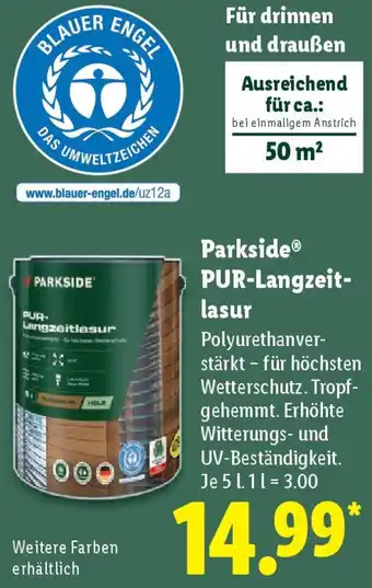Lidl Parkside PUR-Langzeitlasur Angebot