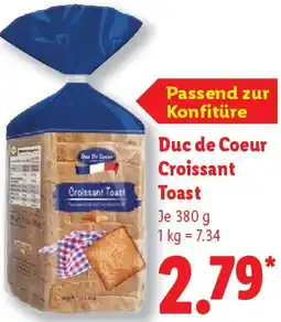 Lidl Duc de Coeur Croissant Toast Angebot