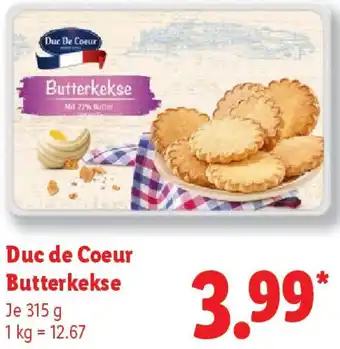 Lidl Duc de Coeur Butterkekse Angebot