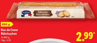 Lidl Duc de Coeur Rührkuchen Angebot