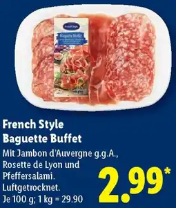 Lidl French Style Baguette Buffet Angebot