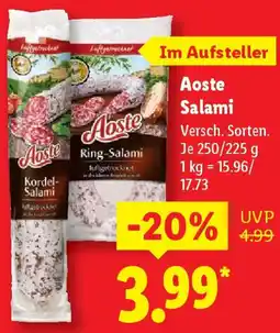 Lidl Aoste Salami Angebot