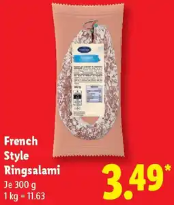 Lidl French Style Ringsalami Angebot