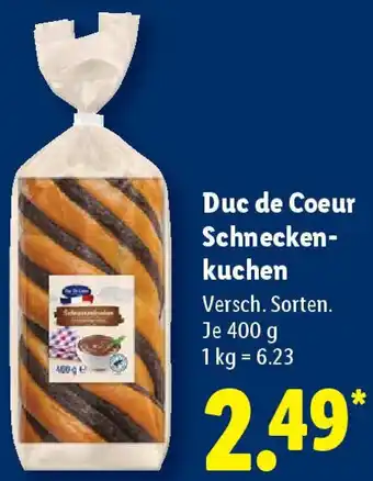Lidl Duc de Coeur Schneckenkuchen Angebot