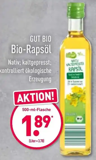 Aldi Nord Gut Bio Bio Rapsöl 500ml Angebot