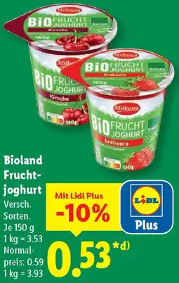 Lidl Bioland Fruchtjoghurt Angebot