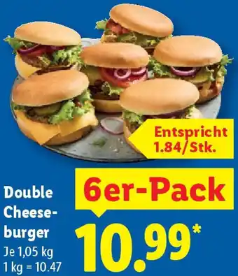 Lidl Double Cheeseburger Angebot