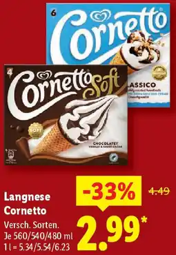 Lidl Langnese Cornetto Angebot