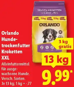 Lidl Orlando Hundetrockenfutter Kroketten XXL Angebot