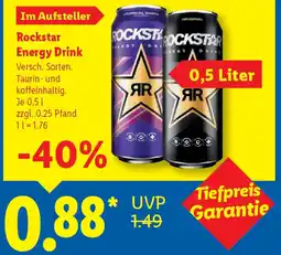 Lidl Rockstar Energy Drink Angebot