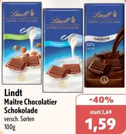 Aktiv Irma Lindt Maître Chocolatier Schokolade Angebot