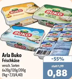 Aktiv Irma Arla Buko Frischkäse Angebot