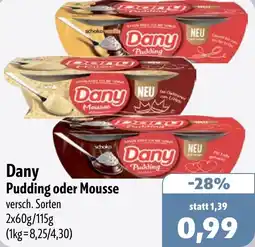 Aktiv Irma Dany Pudding oder Mousse Angebot