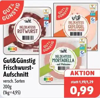 Aktiv Irma Gut&Günstig Frischwurst Aufschnitt Angebot
