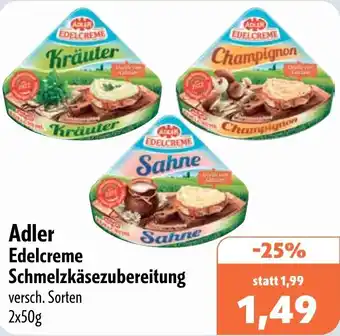 Aktiv Irma Adler Edelcreme Schmelzkäsezubereitung Angebot