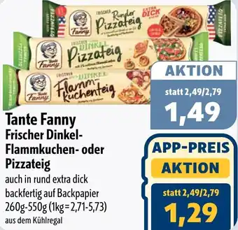 Aktiv Irma Tante Fanny Frischer Dinkel Flammkuchen- oder Pizzateig Angebot