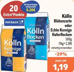 Aktiv Irma Kölln Blütenzarte oder Echte Kernige Haferflocken Angebot