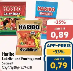 Aktiv Irma Haribo Lakritz- und Fruchtgummi Angebot
