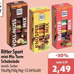 Aktiv Irma Ritter Sport mini Mix Turm Schokolade Angebot