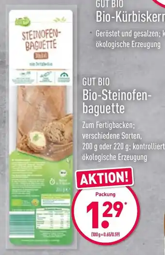 Aldi Nord Gut Bio Steinofenbaguette 200/220g Angebot