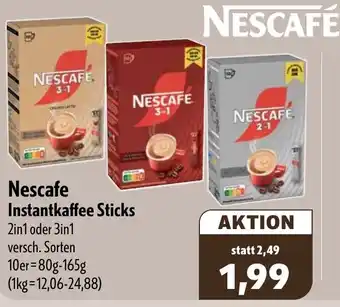 Aktiv Irma Nescafe Instantkaffee Sticks Angebot