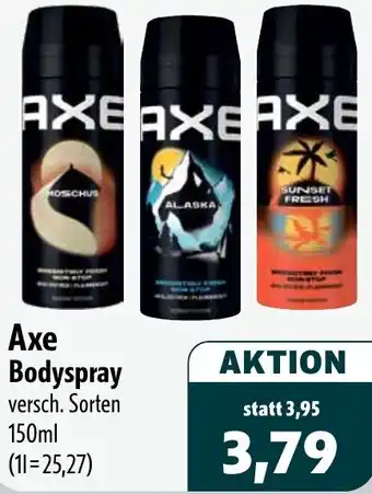 Aktiv Irma Axe Bodyspray Angebot