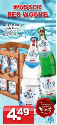 Getränkeparadies Gefromm Schlossquelle classic Angebot