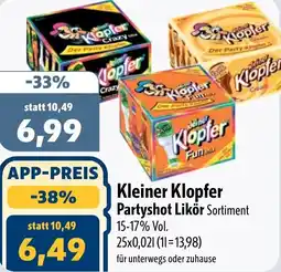 Aktiv Irma Kleiner Klopfer Partyshot Likör Angebot