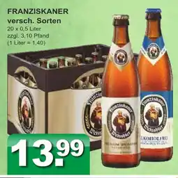 Getränkeparadies Gefromm Franziskaner versch. sorten Angebot