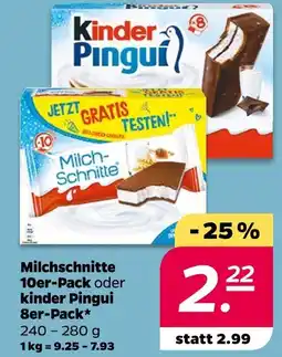 NETTO Kinder pingui 8er-pack Angebot
