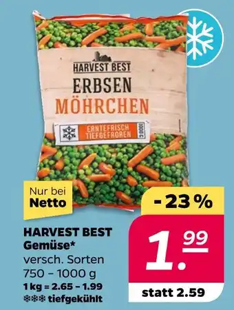 NETTO Harvest best erbsen möhrchen Angebot