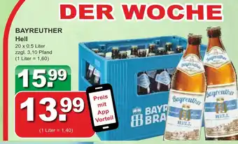 Getränkeparadies Gefromm Bayreuther hell Angebot