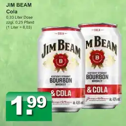Getränkeparadies Gefromm Jim beam cola Angebot