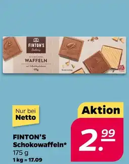 NETTO Finton's schokowaffeln Angebot