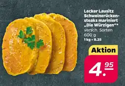 NETTO Schweinerückensteaks mariniert 'die würzigen' Angebot