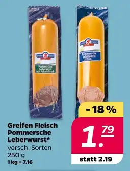 NETTO Greifen fleisch pommersche leberwurst mit schnittlauch Angebot
